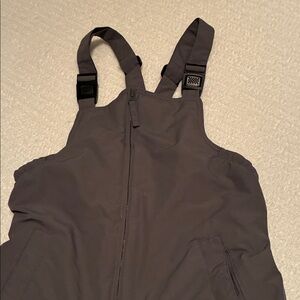 Lands' End Charcoal Overalls with Adjustable Straps